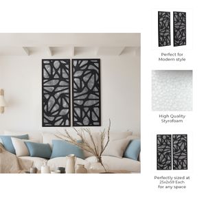 ANSELGROVE SET OF 2 BLACK ART 59 (IN) 8