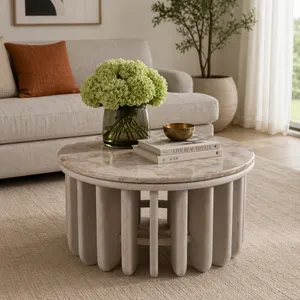 HILTONOAK WHITE COFFEE TABLE 16 (IN) 11