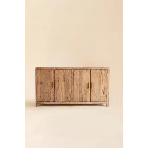 Reclaimed Wood Four Door Sideboard 5