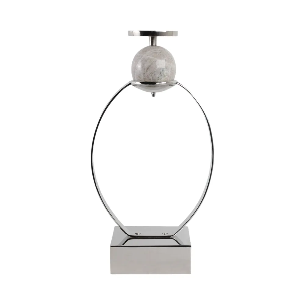 GRAYDONDALE SILVER CANDLE HOLDER 21 (IN)