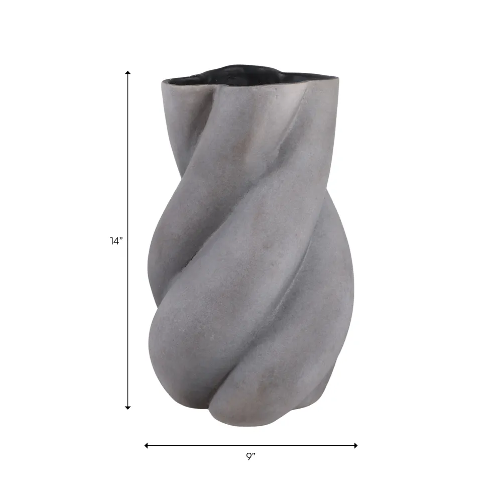 BROGANCREST GRAY VASE 15 (IN)