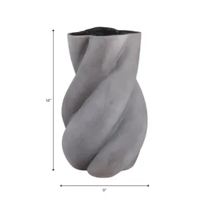 BROGANCREST GRAY VASE 15 (IN) 9