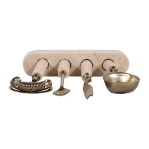 HEMMINGGATE SET OF 4 CREAM BAR ACCESSORIES 12 (IN) 9