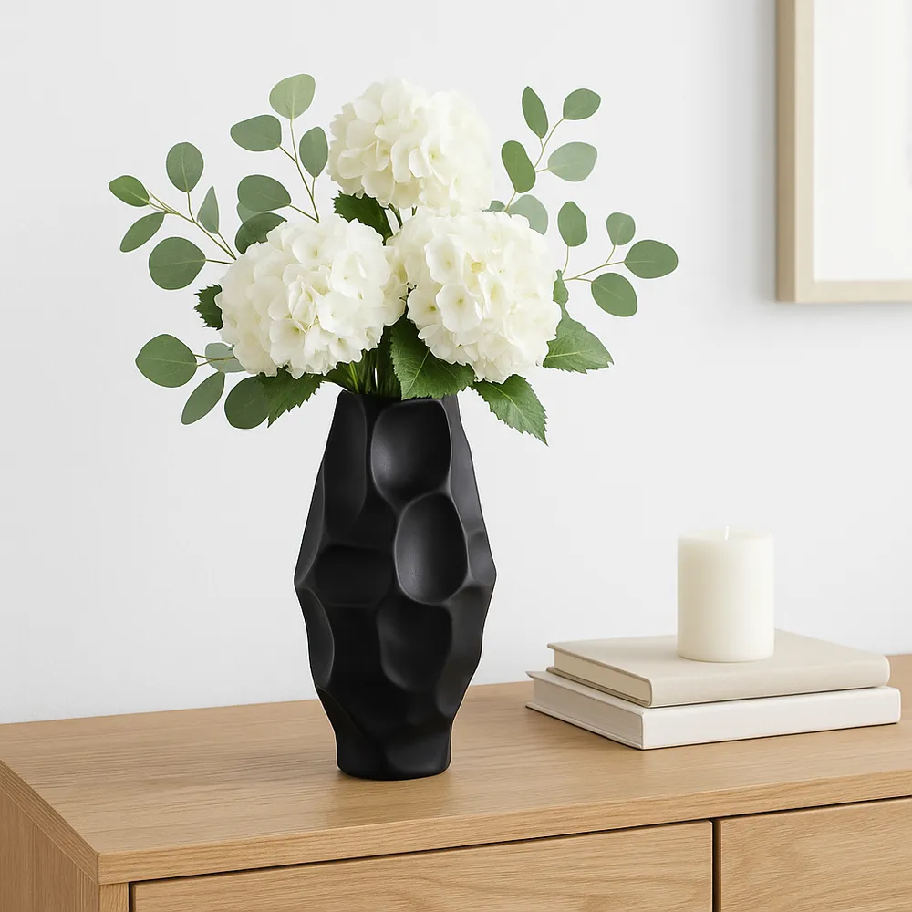 ELWYNSIDE BLACK VASE 16 (IN)