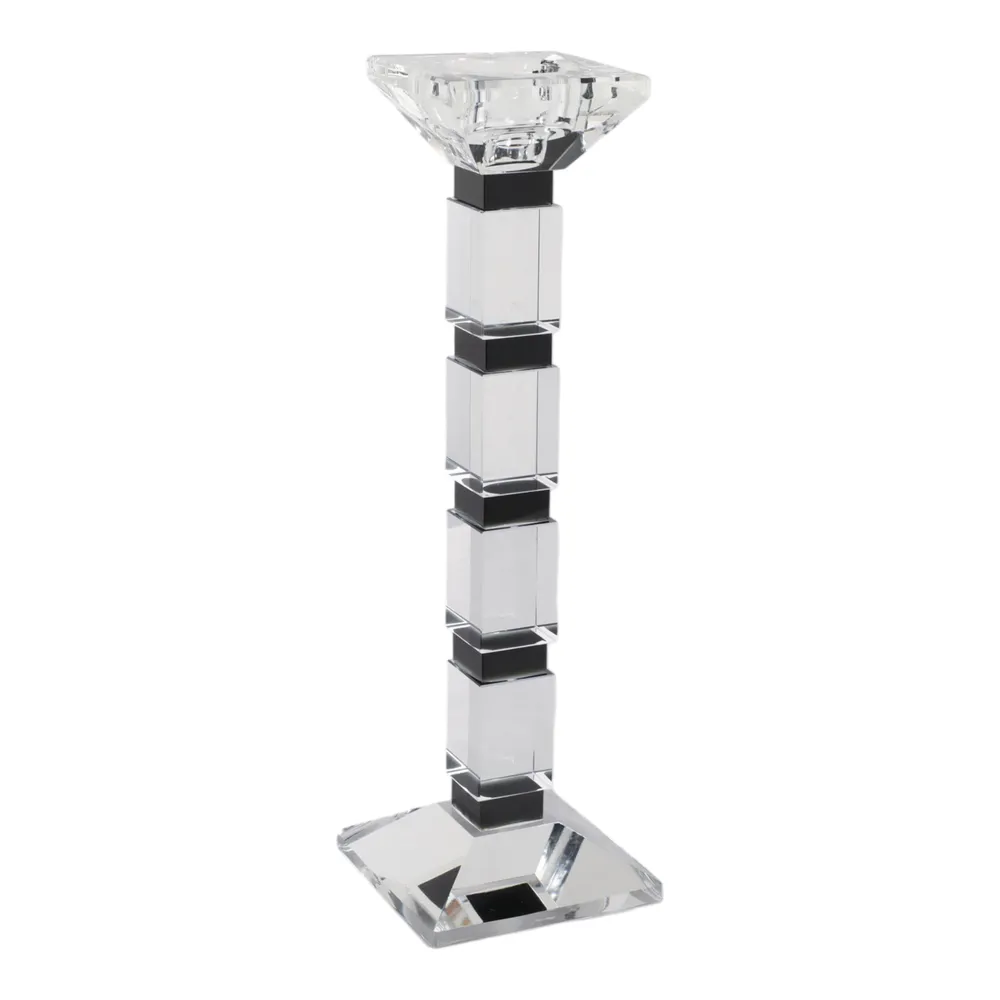 DALEYBROOK CLEAR CANDLE HOLDER 12 (IN)