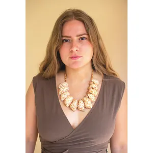 Shell and Wood Bead Necklace 2