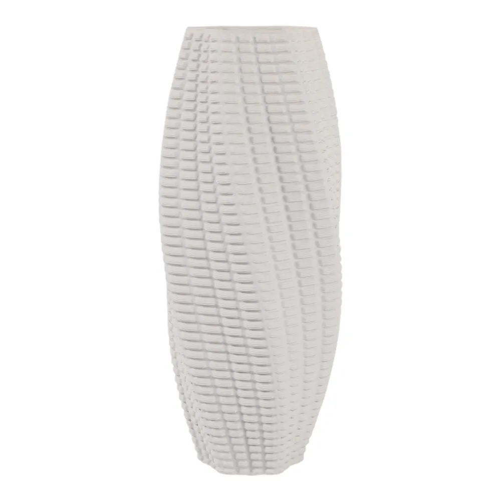 ELWINROSE WHITE VASE 16 (IN)