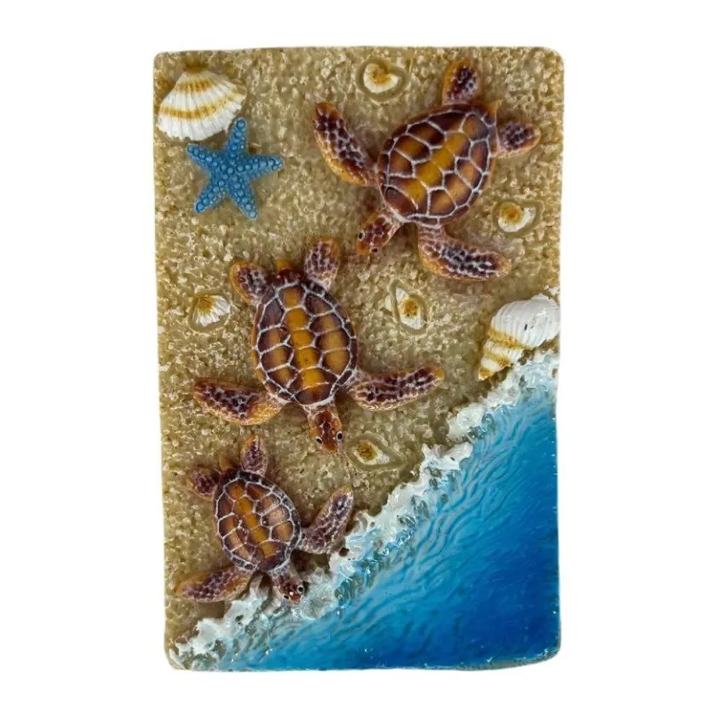 2-3/4" TURTLE ON BEACH MAGNET