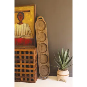 Dark Brown Giant Wood Tray 1
