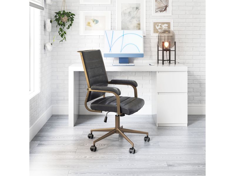 Auction Office Chair Vintage Black 2