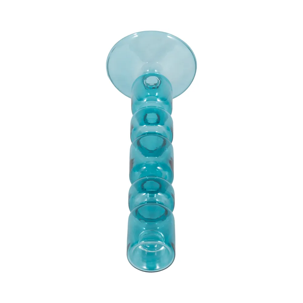 ISLE BLUE CANDLE HOLDER 10 (IN)