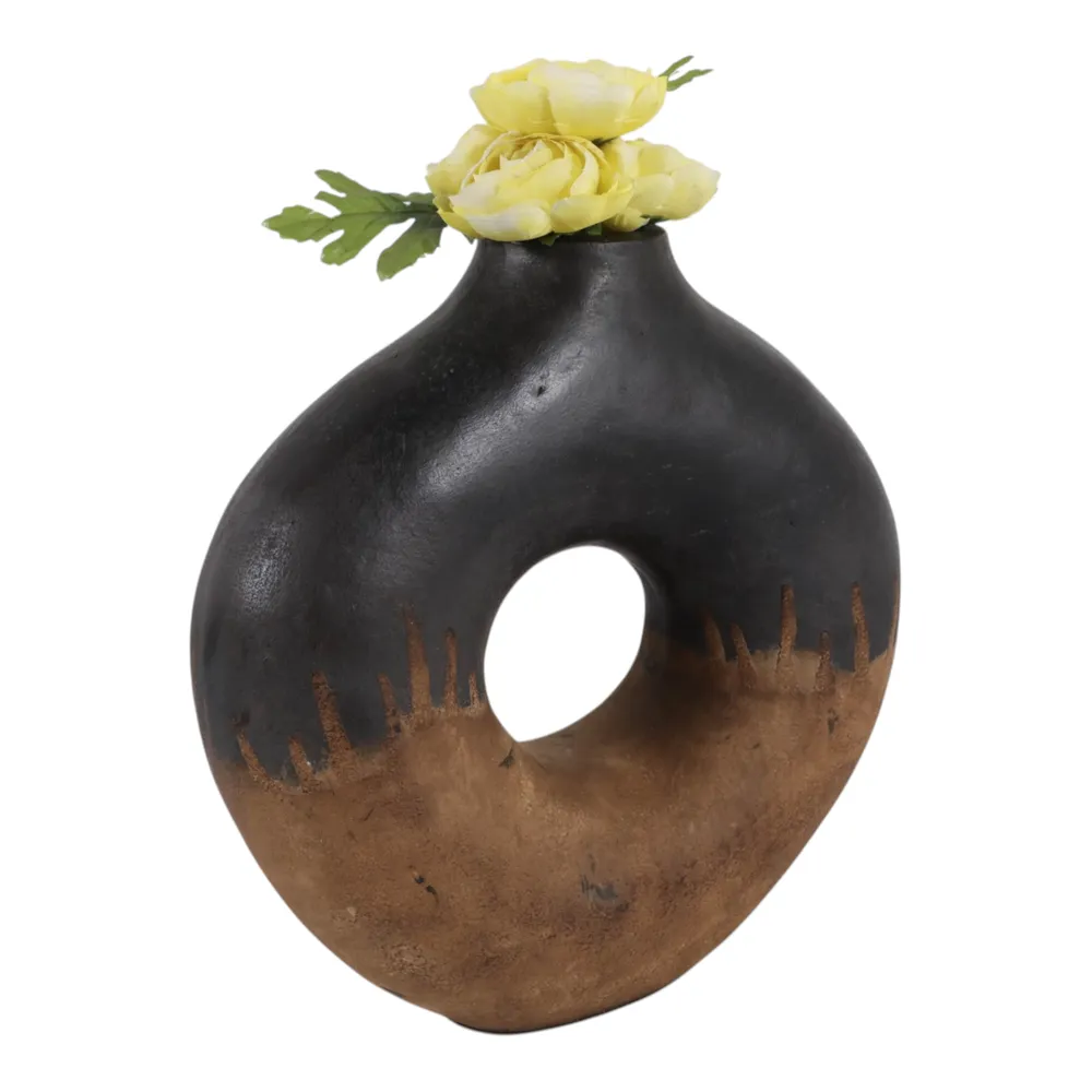 HANKPORT BLACK VASE 12 (IN)