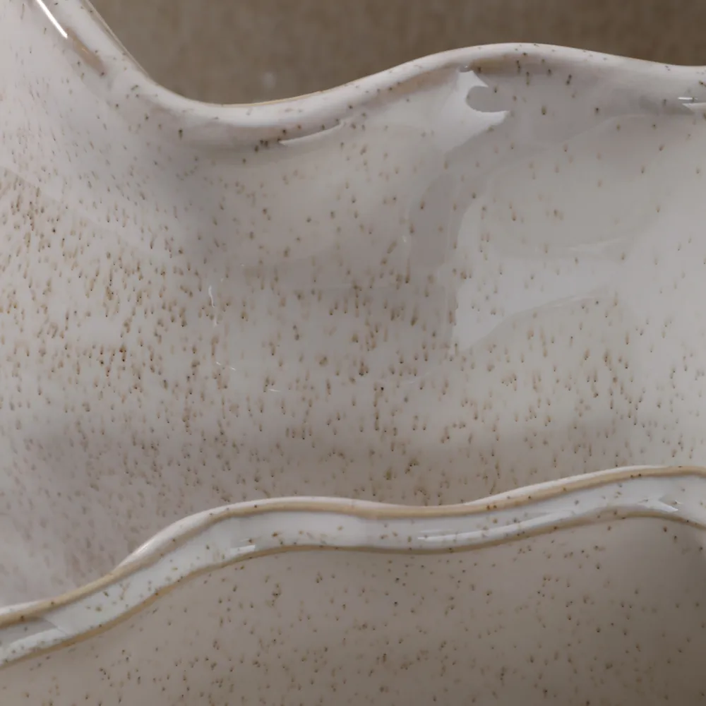 DRAPERSTONE SET OF 2 IVORY PLANTER 6 (IN)