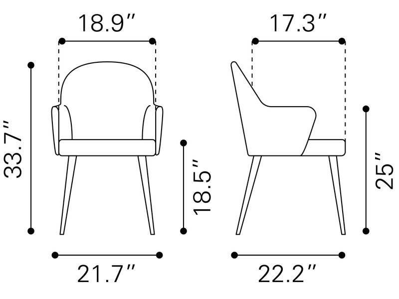 Silloth Dining Chair Brown 9
