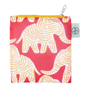 Elephants blu Reusable Shopping Bag 8
