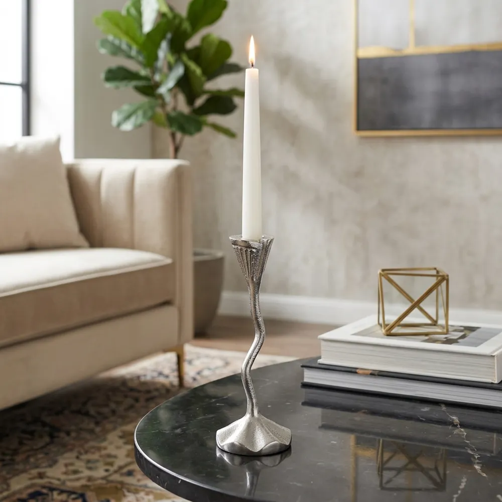 VERNONPORT SILVER CANDLE HOLDER 8 (IN)