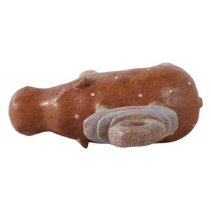 8" HIPPO WITH STACKED STONES, MULTI 7