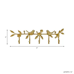 BAYARDTON GOLD WALL SHELF 5 (IN) 8