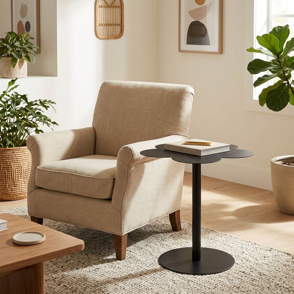 RUBYFIELD BLACK TABLE 21 (IN)
