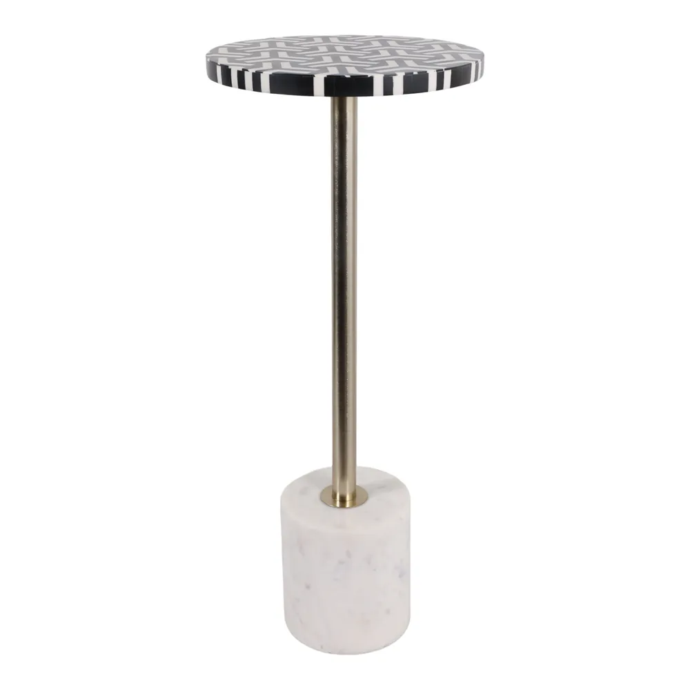 DERMOTMOOR WHITE TABLE 25 (IN)