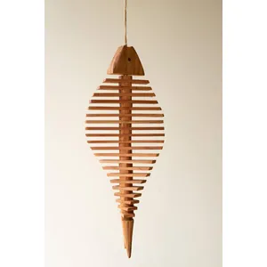 Hanging Wooden Fish Decor 1