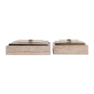 BAYARDWOOD SET OF 2 GOLD BOXES 4 (IN) 5