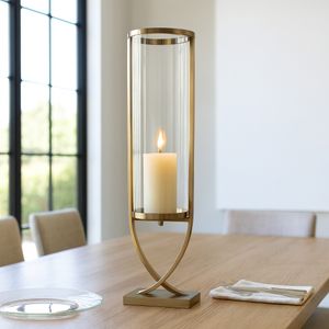 OLIVERHAVEN GOLD CANDLE HOLDER 31 (IN) 11