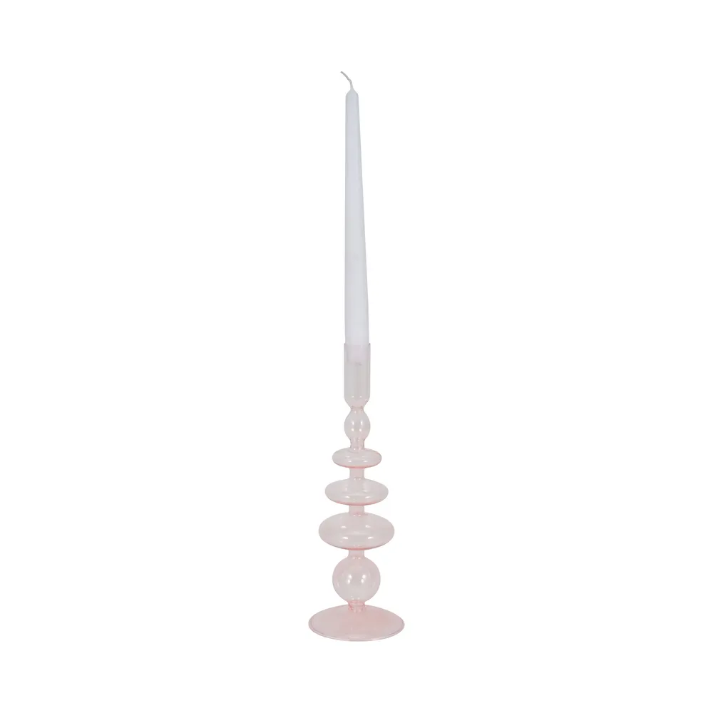 ELLENLAND PINK CANDLE HOLDER 11 (IN)
