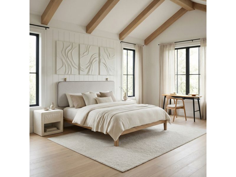 Luum Queen Platform Bed Frame Natural 8
