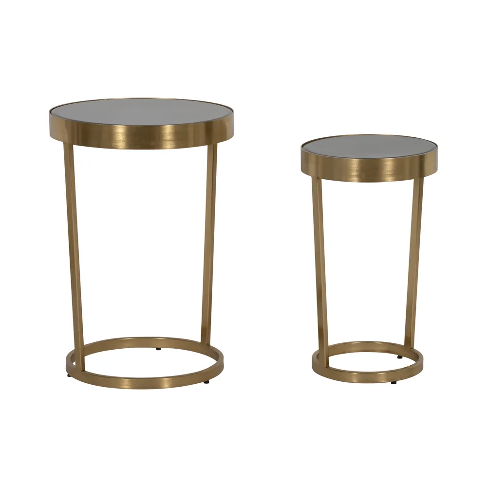 FORDHAM SET OF 2 BLACK TABLE 23 (IN)