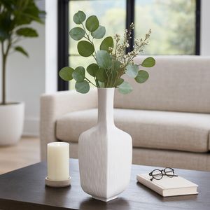YATESFIELD WHITE VASE 19 (IN) 10