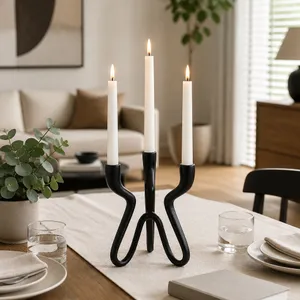 TODDBURN BLACK CANDLE HOLDER 10 (IN) 12