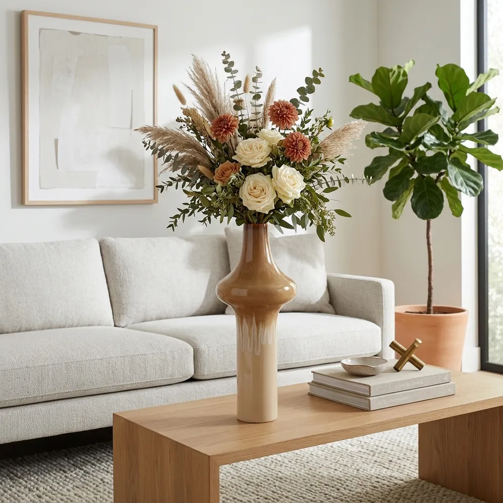 TUCKERVALE BROWN VASE 24 (IN)