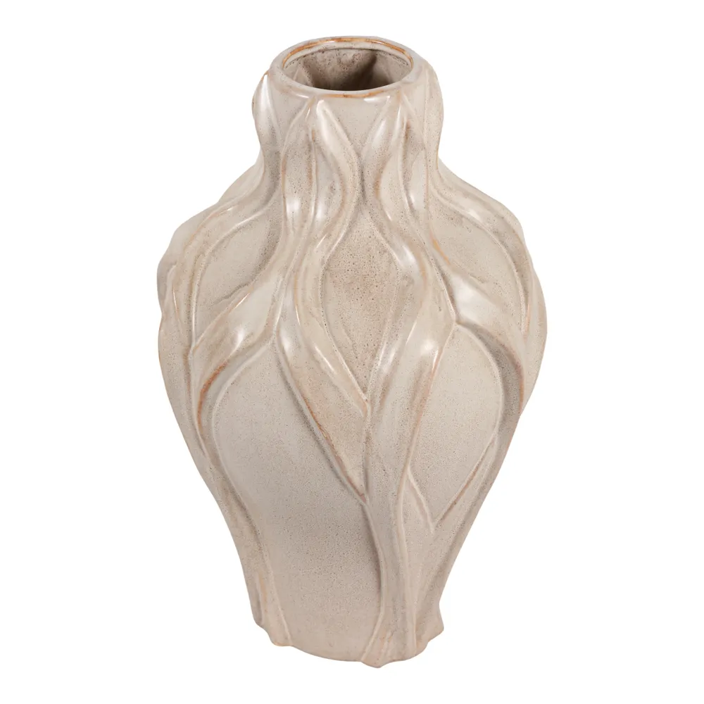 CARLTONOAK IVORY VASE 18 (IN)