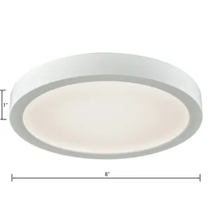 Titan 8'' Wide Integrated LED Down Light - White 2