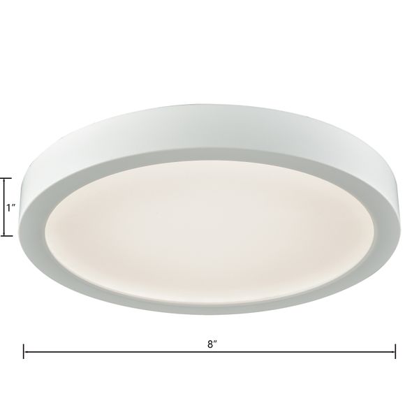 Titan 8'' Wide Integrated LED Down Light - White