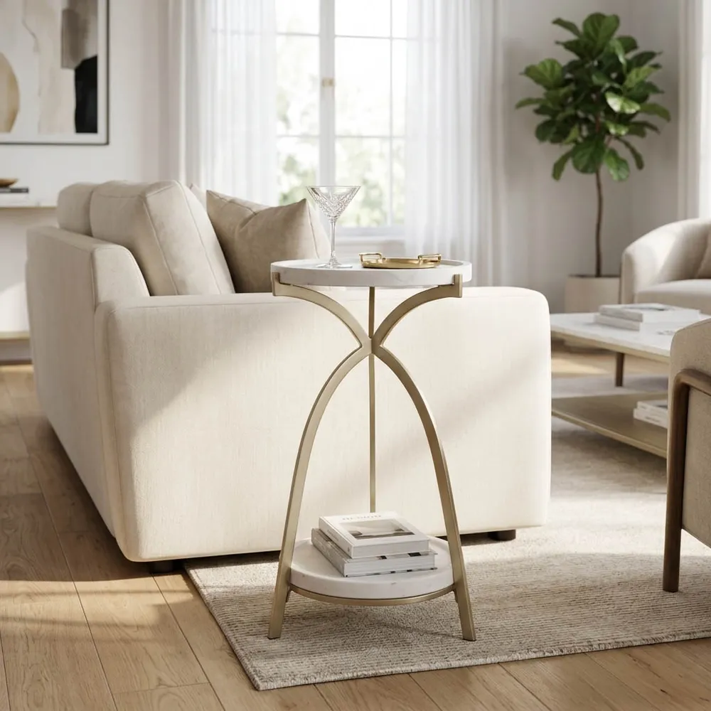 TUCKERFIELD GOLD TABLE 25 (IN)