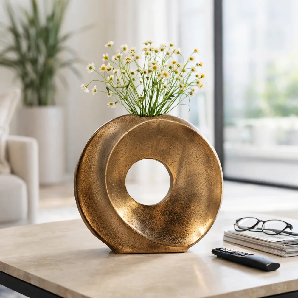 ELMONTSTONE BRONZE VASE 10 (IN)