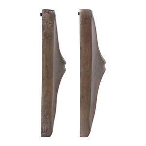 HESTONCROSS SET OF 4 BROWN WALL SCULPTURES 28 (IN) 4