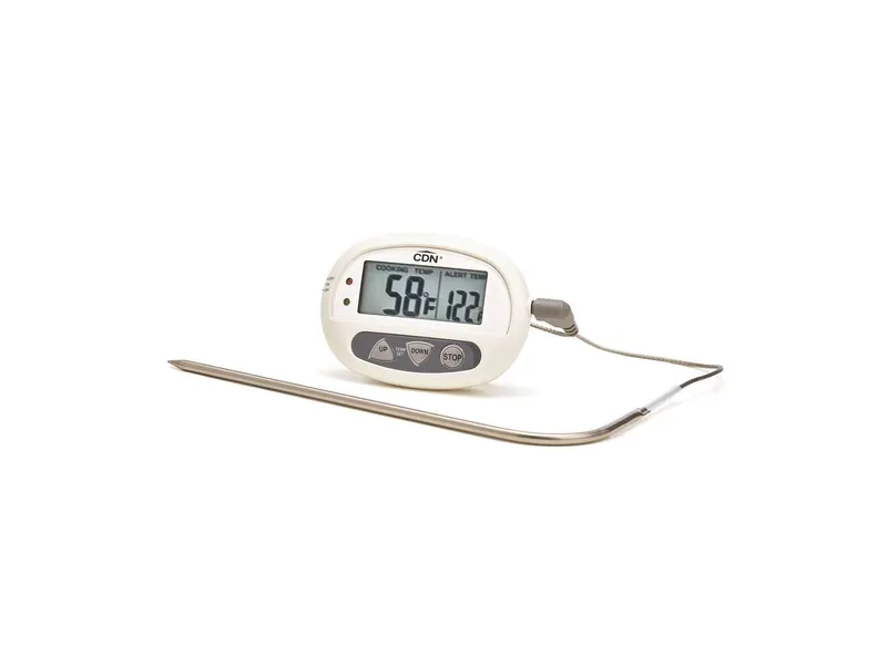 CDN Thermometer/Timer, Digital, Dual Sensing Probe, White 1