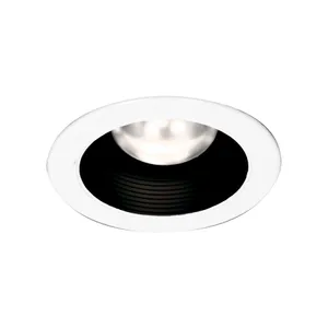 Lior 4'' Wide 1-Light Recessed Trim - Black and White 1