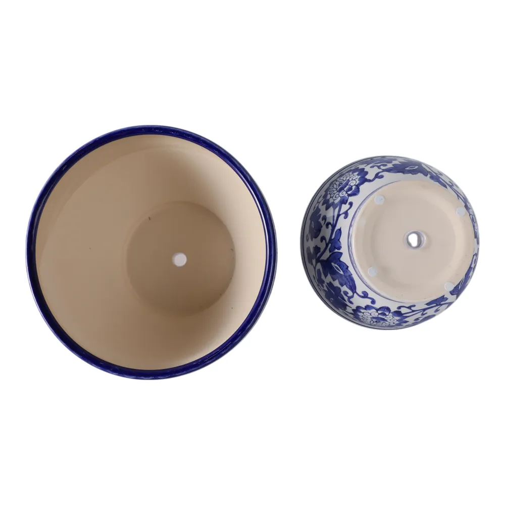 ROYBROOK SET OF 2 BLUE PLANTER 6 (IN)