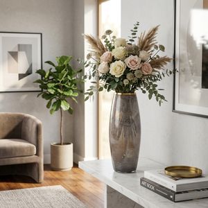 NORAWOOD GOLD GLASS VASE 24 (IN) 2