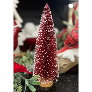 Red Bottle Brush Tree 12in 1