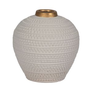 ROWANLAKE WHITE VASE 8 (IN) 4