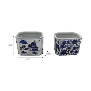 GAINESDALE SET OF 2 BLUE PENCIL CUP 4 (IN) 9