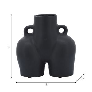 GLOVERSIDE BLACK VASE 8 (IN) 10