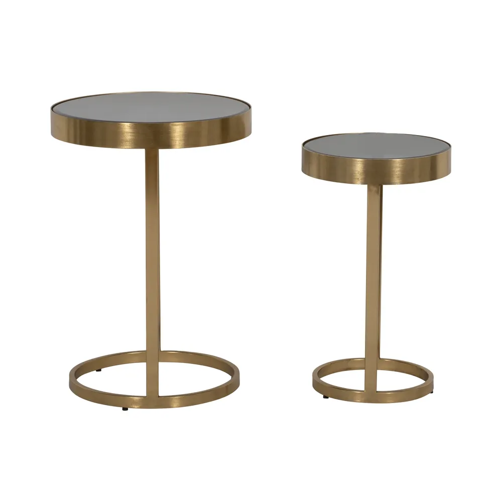 FORDHAM SET OF 2 BLACK TABLE 23 (IN)