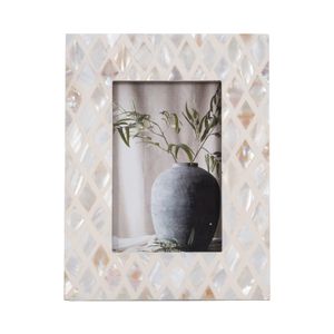 4X6 CAPIZ DIAMOND PHOTO FRAME, MULTI 1