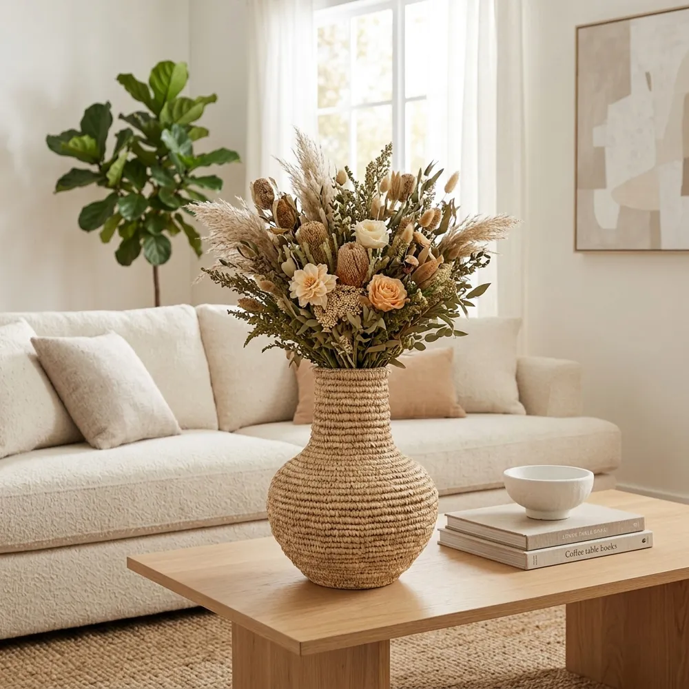 SLATERWOOD TAN VASE 16 (IN)
